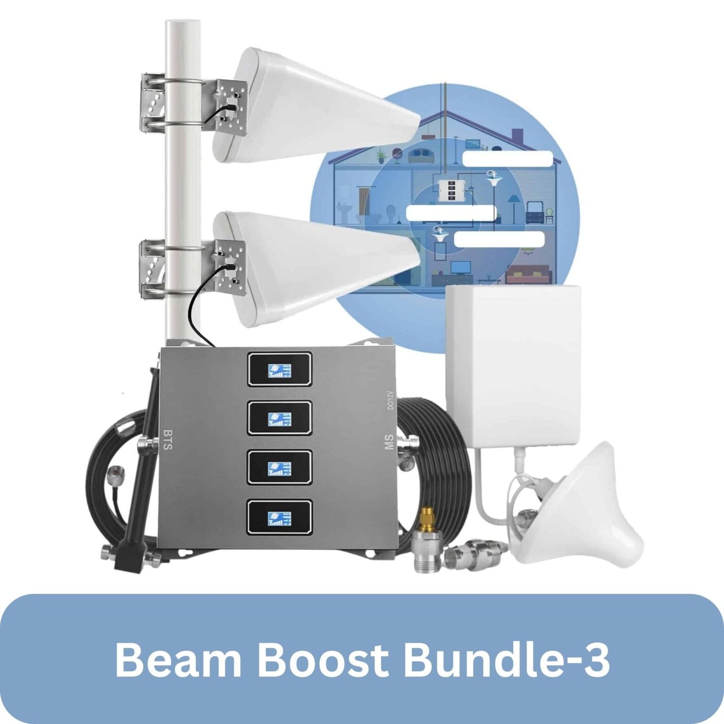 Beam Pro 5G Cell Booster (2x Indoor & 2x Outdoor Antennas)